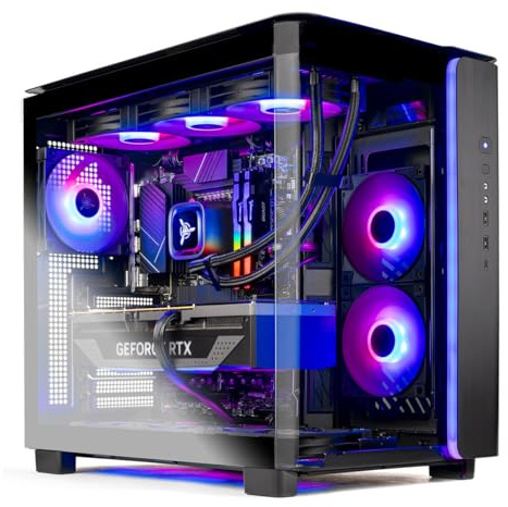 Skytech King 95 Gaming PC Desktop, Ryzen 7 9700X 3.8 GHz (5.5GHz Turbo Boost), NVIDIA RTX 5070 12GB GDDR7, 1TB Gen4 SSD, 32GB DDR5 RAM 6000 RGB, 850W Gold PSU, 360mm ARGB AIO, Wi-Fi, Win 11 Home Home