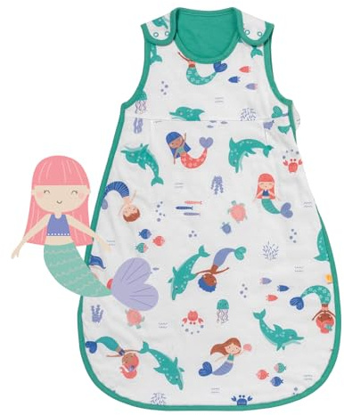 schlummersack Schlafsack Baby Sommer 80 cm dünn Meerjungfrau | Sommerschlafsack 1.0 TOG