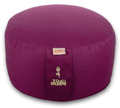 Ersatzbezug für Yogakissen – Rundkissen mit Kordelzug, Ø30 cm x 15 cm, 1 Stück, Außenbezug für Yoga & Meditationskissen (Pflaum)