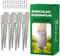 Novatool Lot de 8 douilles de sol à enfoncer 71 x 71 x 750 mm - Douille de sol pour parasol - Support de poteau - Poteaux en bois - Douille à enfoncer - Piquet à enfoncer - Galvanisé - Avec vis
