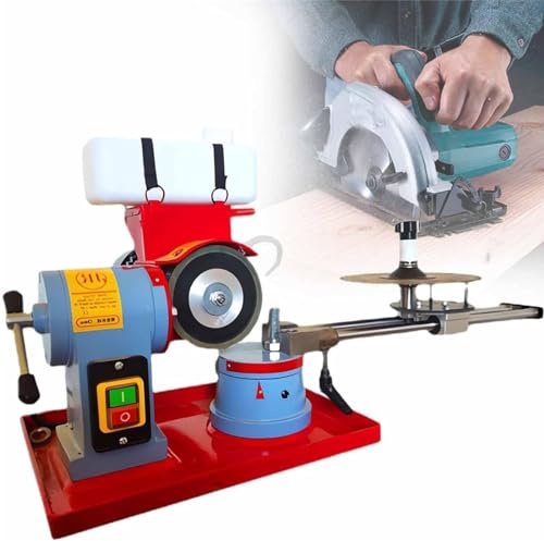 Circular Saw Blade Sharpener Grinder,Precision Sharpening Tool,Adjustable Angle,Wet Dry,for Woodworking (370w)