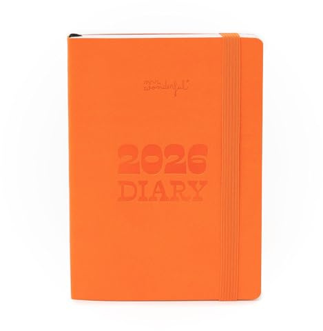 Mr. Wonderful - Taschenkalender 2026 Wochenkalender klein – Orange
