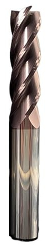 1 Stück HRC62 Hartmetall-Schaftfräser, 4 Schneiden, Wolfram-Fräser for Edelstahl, CNC-Schlichtbearbeitung, Fräsmaschine(3D*3d*15H*75L)
