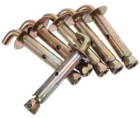 Ciieeo Lot de 3 Sets de Chevilles D'expansion en Fer pour Fixation Murale de Chauffe-eau Électrique, Crochets Robustes Étanches Adaptés Béton, Plaques de Plâtre et Brique, Vis de Support