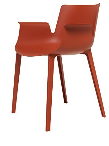 Kartell Piuma Armlehnstuhl - rostbraun
