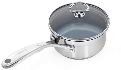 Chantal SLIN35-140C Induction 21 Steel Saucepan, 1 Quart, Stainless