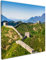 Wallario Leinwandbild Die Chinesische Mauer - Wahrzeichen in China im Sommer - Wandbild 50 x 50 cm: Kunstdruck | Brillante lichtechte Farben | hochauflösend | verzugsfrei