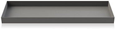 Cooee Design Tray - Vassoio in Acciaio Inox, 32 x 10 x 2 cm, Colore: Grigio