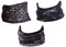 Hilltop 3er Set Motorrad Multifunktionstuch, Schlauchtuch, Halstuch, Sporttuch in den neuesten Designs, 3er Set/Farben:Grey Black Art