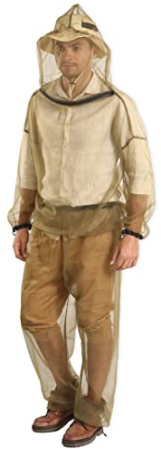 Tough Outdoors Mosquito Suit - Net Bug Pants & Jacket Set - Mesh Bug Suit for Outdoor Protection from Bugs, Flies, Gnats,