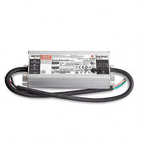 Mean Well HLG-60H-24A LED Netzteil Trafo SNT 24V/DC/0-2,5A/ 60W IP65 Transformator für Beleuchtung