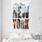 ABAKUHAUS Vereinigte Staaten Wandteppich und Tagesdecke, New York Collage aus Weiches Mikrofaser Stoff Waschbar ohne Verblassen Digitaldruck, 140 x 230 cm, Weiß Grau