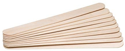 Birkenholz Spatel 1,8 cm x 15 cm | 100 Stück | Mundspatel für Untersuchungen oder Auftragen von Wachs - splitterfrei mit runden, sauber geschnittenen Kanten | Ideal auch für Praxen, Bastelarbeitem uvm