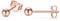 PRETTERY Rose Gold 925 Sterling Silver 4mm Round Ball Stud Earrings for Women Girls