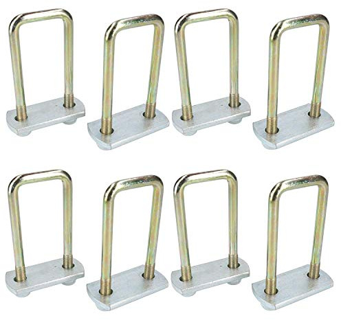 8 Pack M10 40mm x 110mm U-Bolt N-Bolt with Plates & Nuts HIGH TENSILE