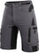 Cycorld Kurze Hosen Herren, Wanderhose Atmungsaktiv mit 6 Taschen Leichte Schneltrocknen Fahrradhose MTB Hose Radlerhose Manner Kurz Cargo Bermuda Shorts Treking Outdoorhose Sommer(Grau,M)