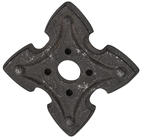 Gedotec Design Rückplatte antik für Schrank-Knopf Retro | Türplatte Vintage | ELISABETH | passend für Türbeschlag Used-Look Matt | Design-Platte Ø 45 mm | 4 Stück Rückwand - Zubehör für Griff Retro