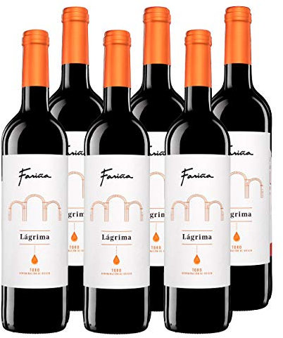 Vino de Toro Fariña Lágrima (6 bot x 75 cl) - vino tinto Toro elaborado con mosto lágrima - La mejor parte de la tinta de Toro y madurado 4 meses en barricas