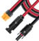 ZkeeShop Solarstecker auf XT60 Adapter Stecker Solarpanel Solarladekabel Verlängerungskabel 12AWG Kabel für EF DELTA 2 River 2 Max Pro Mini Solargenerator Powerstation (3M / 118.11 inch)