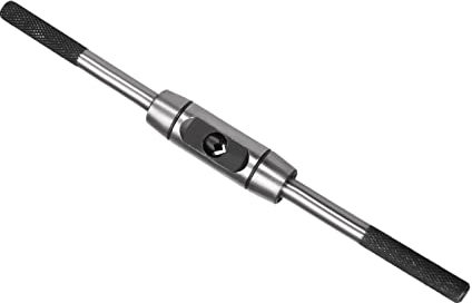 CoCud Taraud Clé Poignée, Apte M6-M14 Tarauds Dimension, Acier Poignée Moulage sous pression Corps Réglable Simple Fin Clé Alésoir Taraudage Outil à main - (pour Taraudage opérations)