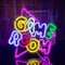PILOYINDE Game Room Luce al neon decorativa per insegne luminose da gioco per decorazione da parete, sala giochi, luci al neon regalo per ragazzi per stanze, giochi per insegne al neon
