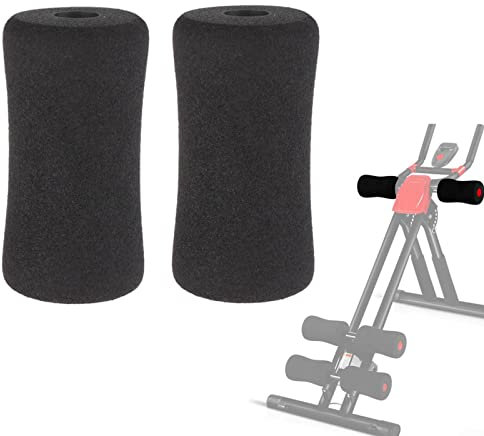 ZYNCUE 1 Paar Fußschaum für Pads Rollen Ersatz, Maschinenrohr Bein Foam Roller Gym Fitness Schaum für Beinverlängerung für Hantelbank