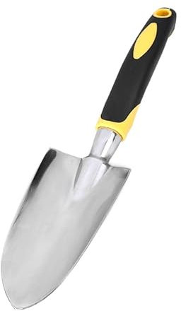 Gartenkelle, Handschaufel aus Edelstahl, Schaufel zum Pflanzen, Ergonomischer Griff Handwerkzeuge mit weichem