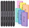 TsMADDT - Set di 6 lime per unghie e 6 lime per unghie da 100/180 (nero)