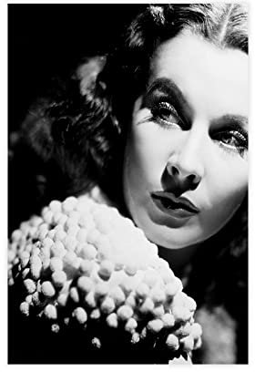 Retro Hollywood Filmstern Vivien Leigh Leinwand Poster Schlafzimmer Dekor Sport Landschaft Büro Zimmer Dekor Geschenk Unframe Stil 12x18inch (30x45cm)