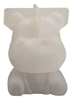 FuBESk 3D-Tier-Silikonformen, Silikon-Kerzenform in Tierform – Bulldoggen-Silikonform/Löwe-Silikonform/Nilpferd-Silikonform, glatte DIY-Silikonformen für Harzguss