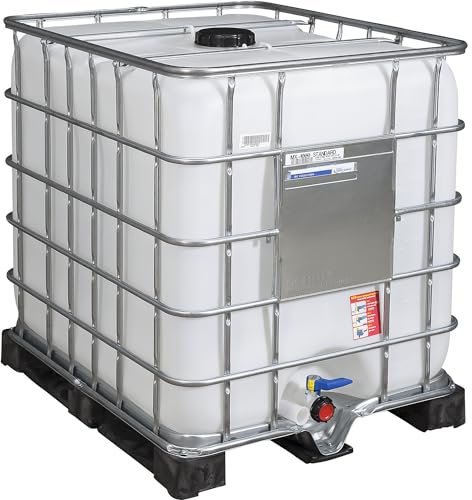 kaiserkraft | IBC-Container RECOBULK | Volumen 1000 l | auf PE-Palette | NW Öffnung 150 mm/NW Auslauf 50 mm