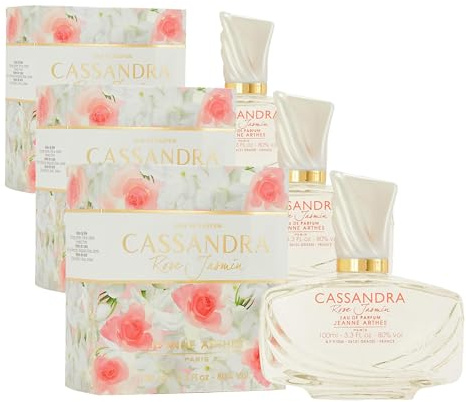 Jeanne Arthes - Cassandra Rose Jasmin - Eau de Parfum - Damen - 100 ml (Packung mit 3)