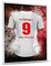 GRAVURZEILE Fußball Bild auf Acrylglas - Fussball Fanartikel Foto Trikot mit Name Nummer & Verein - Personalisierte Geschenke für Männer und Jungen - Geschenk für Ihn - Köln Trikot - 20 x 30 cm