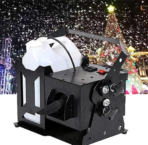 GBHJJ 1000 W Schneemaschine, Schneemaschine, Weihnachts-Bühnendekoration, Flockenherstellungsmaschine, perfekte Partys, Weihnachten, Hochzeit und DJ-Bühne