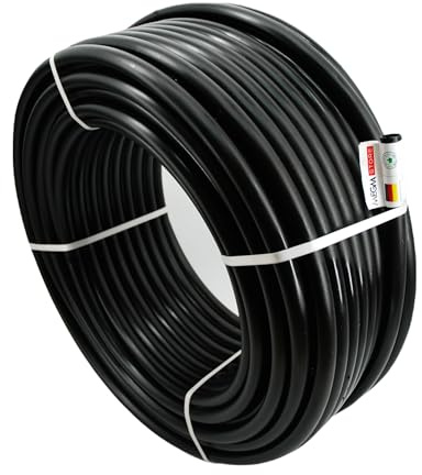 Rohr PN4 Bewässerung Wasserleitung 4 BAR | M16 M20 M25 M32 Verlegerohr Versorgungsleitung 10m bis 100m (16mm x 100m)
