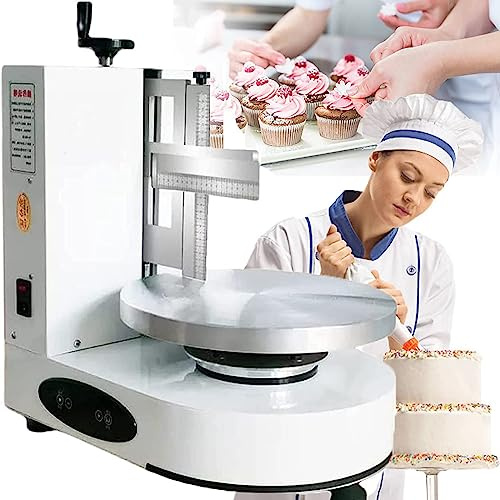 FUYAO Cake Automatic Rotating Turntable, Electric Cake Frosting Machine, 4-12 Inch Adjustable Cake Smoother Polishers - Baking Birthday Cake Tools For Weddings Birthdays Parties Afternoon Tea