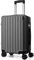 FLIEE Cabin Suitcase Hard Shell | 55x40x20cm Cabin Luggage | Lightweight Suitcase | Aluminum Telescopic Handle | TSA 3 Digit Combination Lock | 4 Dual Spinner Wheels. (Grey, Cabin 20)