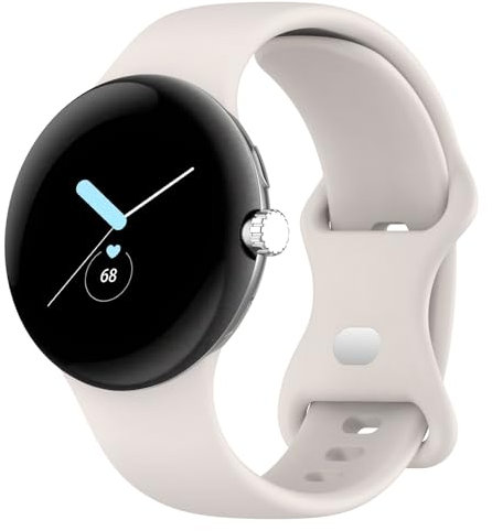 SUGARJAR Silicona Correas Compatible con Google Pixel Watch 3 41mm/Pixel Watch 2/1,Suave Sport Repuesto para Google Pixel Watch 3 41mm(2024)/2(2023)/1(2022) para Mujeres y Hombres