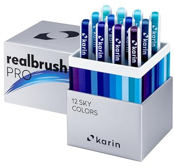 KARIN Realbrush PRO Sky Colors – ein Set mit 12 Pinsel in einem exklusiven und schützenden Etui.