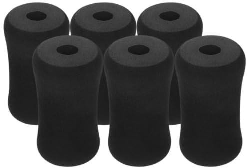 KOMBIUDA 6 piezas de almohadillas de espuma de repuesto para máquina de estiramiento de piernas, funda de rodillo de ejercicio para equipos de fitness, cubierta cómoda para piernas y pies durante el
