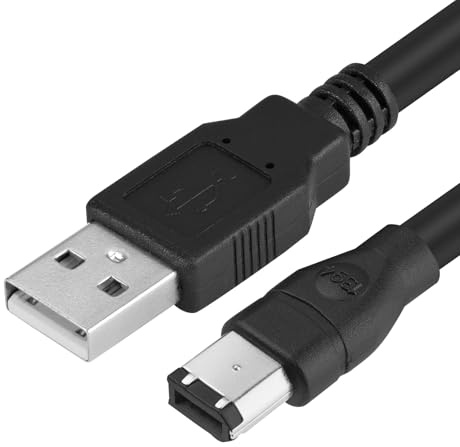 USB-auf-Firewire-Kabel, IEEE 1394, 6-poliger Stecker auf USB 2.0-A-Stecker, Adapterkabel für Drucker, Scanner, Festplatte (nicht kompatibel mit Soundkarte)
