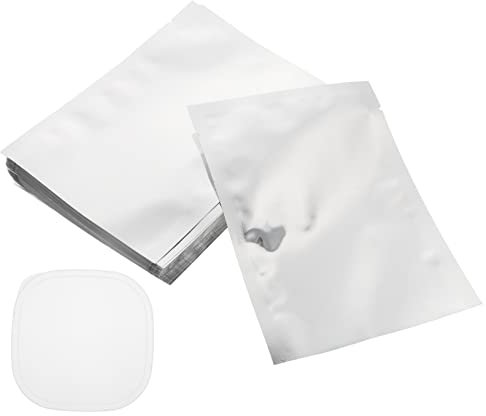 FUNOMOCYA Vakuumbeutel für Unternehmen 100 Stück Aluminium Lebensmittel 16 X Cm Wiederverwendbar Verschließbar für Tee Snacks