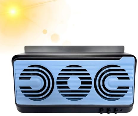 Solar-Auto-Fensterventilator, solarbetrieben, Fensterlüfter für Autos, mit doppelter Stromversorgung, Verstärker-Installation