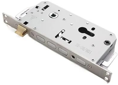 Door Lock Gearbox Lock Body Square Tongue Cylinder Double Active Double Fast Security Door Password Smart Lock Lock Body Door Lock Box(Cylinder)