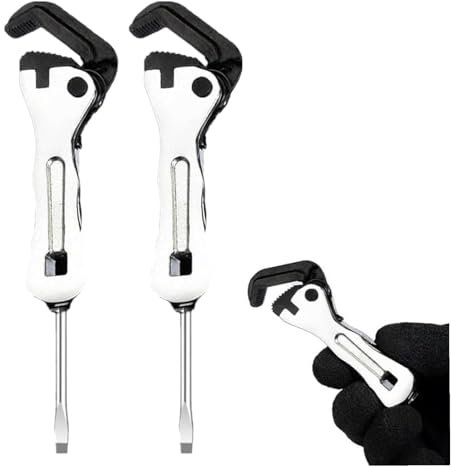WAXCMXYH Micro chiave inglese, micro chiave autoregolante, micro morsa per tubi, mini chiave tascabile multifunzione portatile, strumento 2 in 1 per spazi ristretti