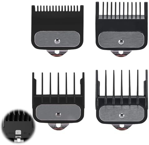 4 Stück Trimmer Aufsätze für Wahl,Aufschiebekämme für Schermaschine,Magic Clip Trimmer Rasierer, Limit Kämme Führungskamm Trimmer Aufsätze Set,Ideal für den Heim und Profi Einsatz