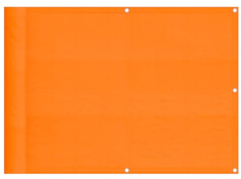 vidaXL Balkon-Sichtschutz Orange 75x800 cm 100% Polyester-Oxford, Balkonsichtschutz, Balkonbespannung, Balkon Windschutz, Sichtschutz