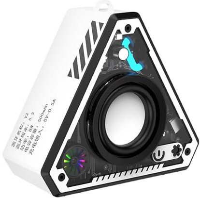 Portable Wireless Blue-tooth Speaker, Speakers with Subwoofer Wireless Stereo Sound Rich Bass, Outside Desktop Subwoofer Bass Audio Amplifier Rechargeable for Beach Camping Party