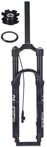 TOTLAC VTT 26/27,5/29 Pouces, Fourche à Suspension à Double Chambre à air, Fourche Avant Droite, réglage du Rebond de 28,6 mm, débattement de 120 mm, axe QR 9 x 100 mm, HL RL (Couleur : t