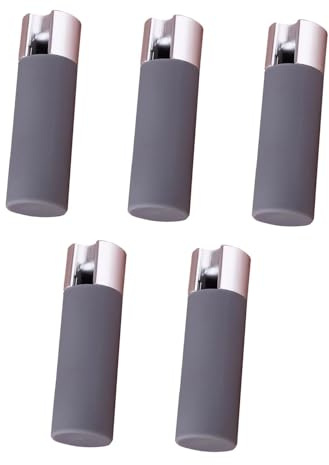 Pitycbo 5 Pièces Poids de Cordon de Rideau Poignées pour Ficelle de Rideau Extrémité de Corde Bouton de Anti-vent Installation Facile Fabriqué En Fer Ad, Gris